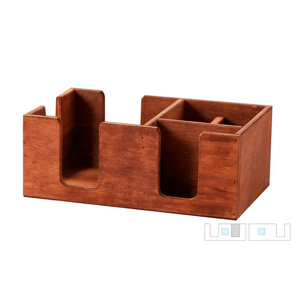 Presentation Boxes with Wood Compartments